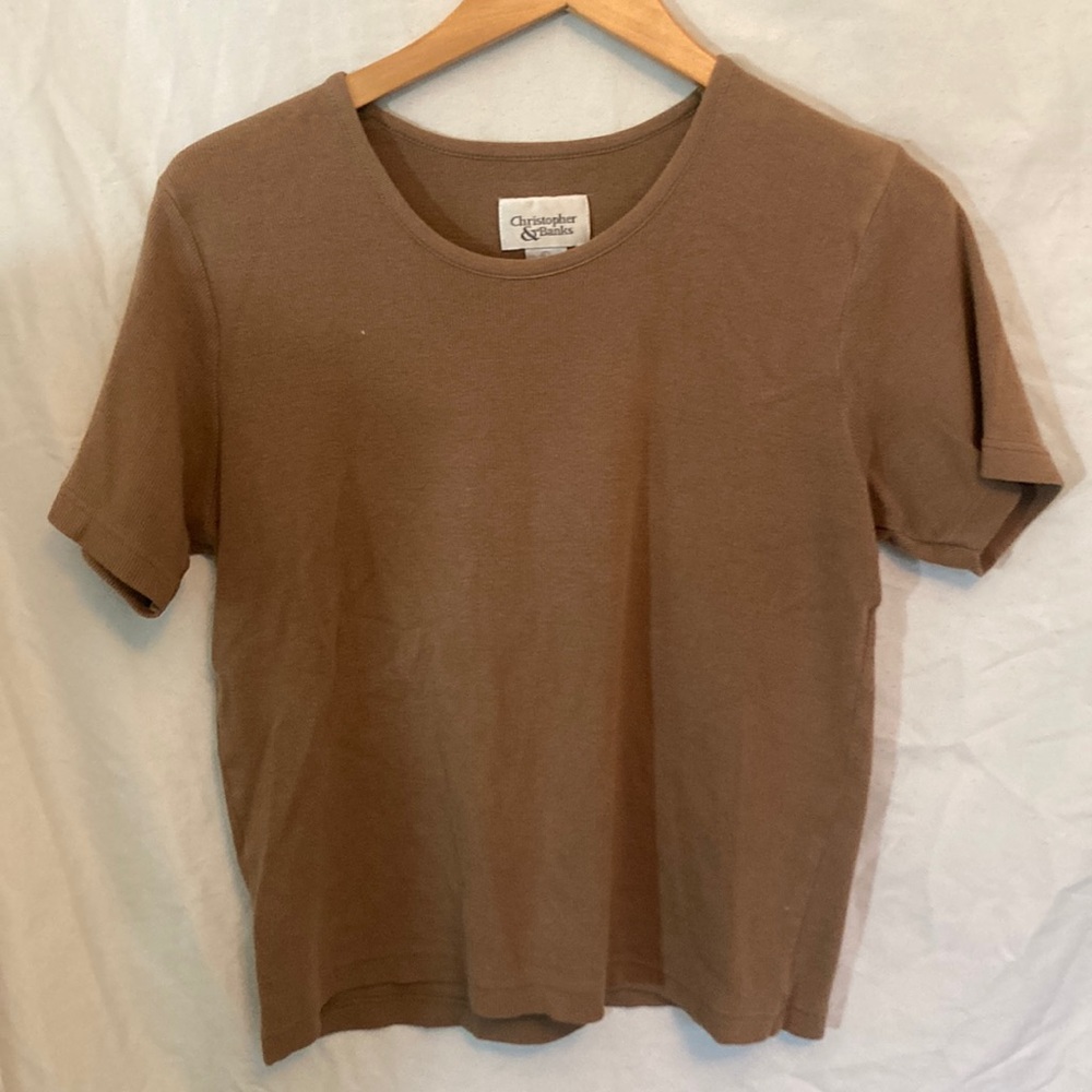 Brown Christopher and Banks tee large